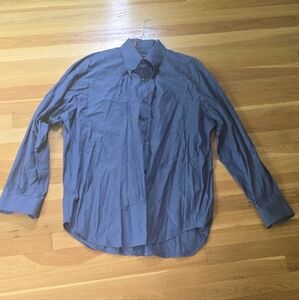 Hart Schaffner Marx Casual Blue Button Down Shirt